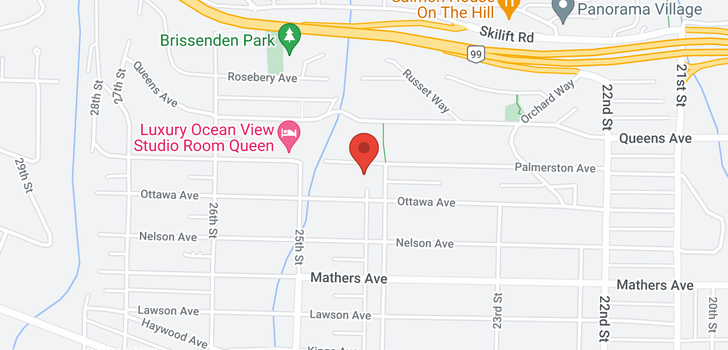 map of 2430 PALMERSTON AVENUE